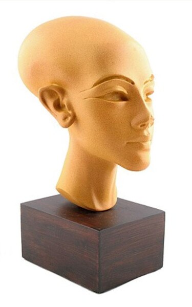Portrait of an Egyptian Amarna princess Dynasty circa sculpture replica